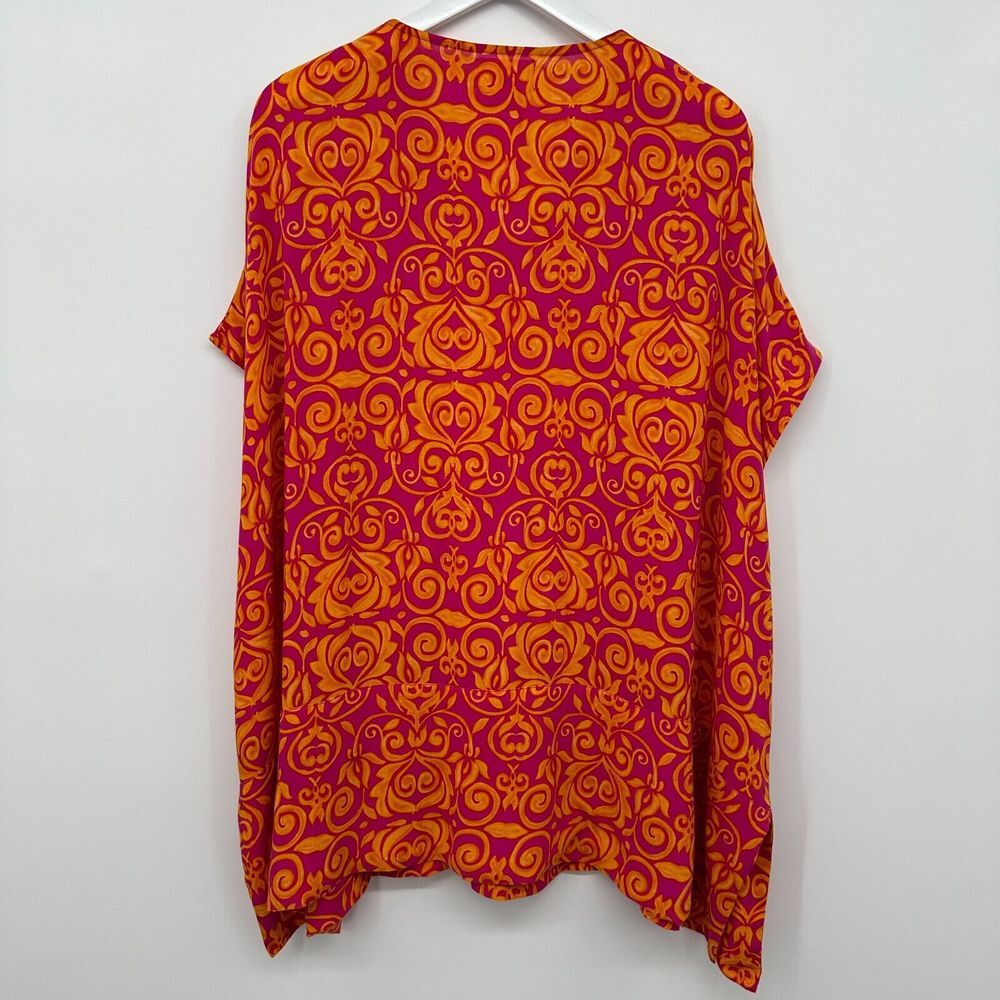 Nvelop‎ Sun Block Cover Up Top One Size 50+ UV Protection Boxy Beaded Beach Swim - Picture 7 of 12